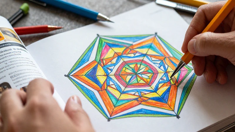 Simetría vibrante: arte detallado y profesional