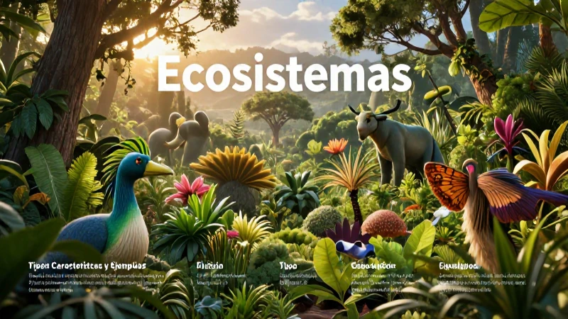 Ecosistemas: Definición, Tipos, Características y Ejemplos 6 Ecosistemas vibrantes: biodiversidad y educación en imágenes