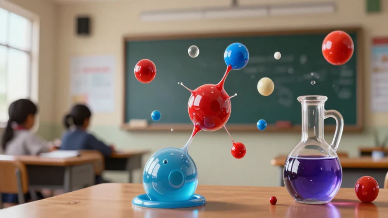 Diseño educativo vibrante sobre estados de la materia