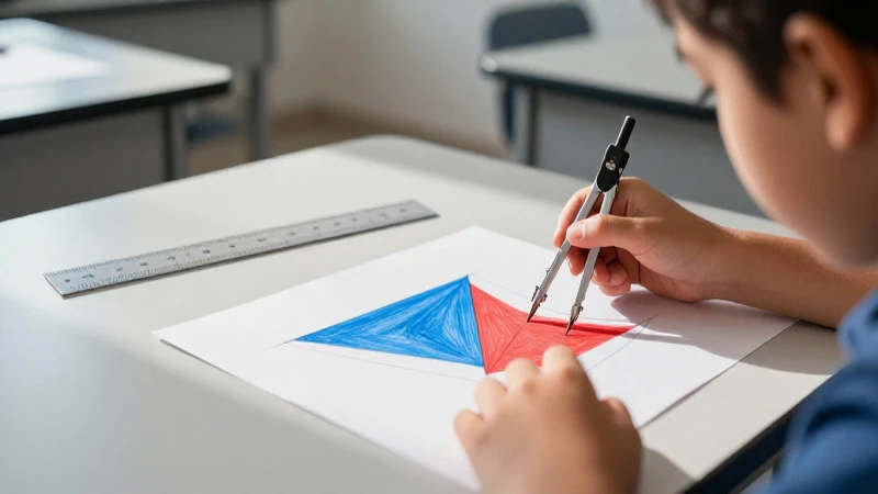 Geometría en la educación mejora el aprendizaje con dibujo