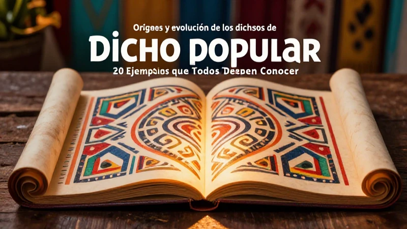 Origen y evolución de dichos populares
