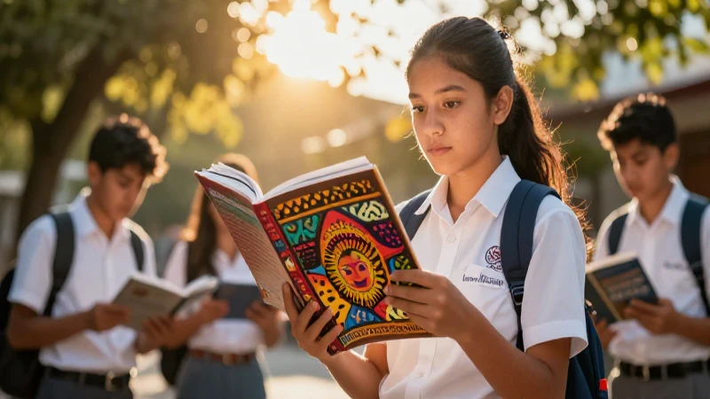 Estudiante mexicano aprende cultura folclórica