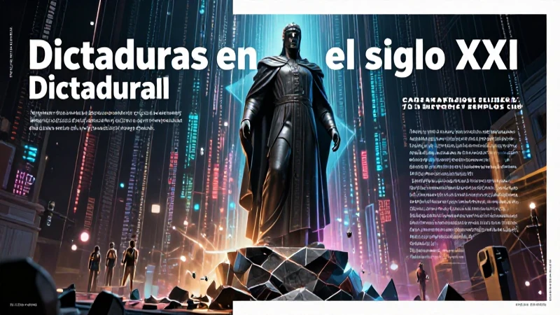Dictaduras: Concepto, Tipos, Historia y Ejemplos Clave 5 Representación visual de dictaduras actuales