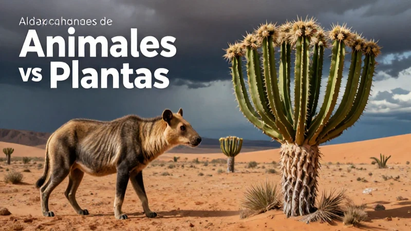Animales y plantas se adaptan al medio ambiente