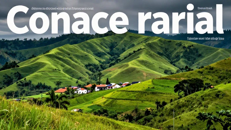 Paisaje rural vibrante y altamente detallado