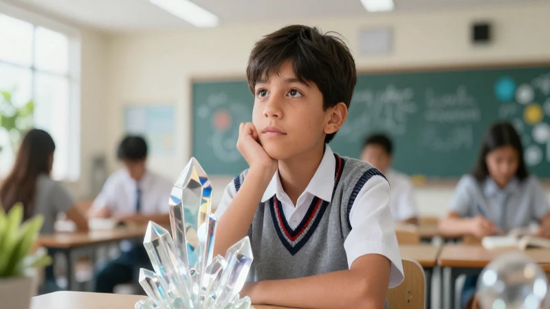 Estudiante brillante en entorno de aprendizaje moderno