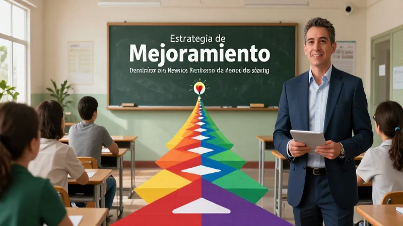 Estrategia de mejora educativa en contexto moderno