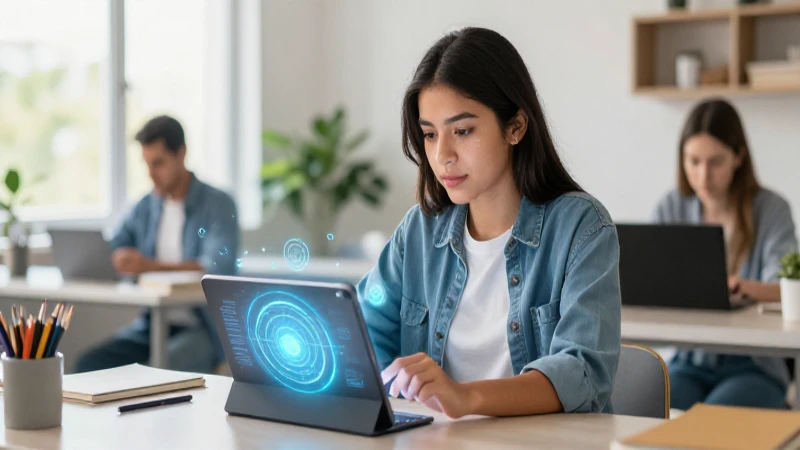 Estudiante mexicano aprende con holograma moderno