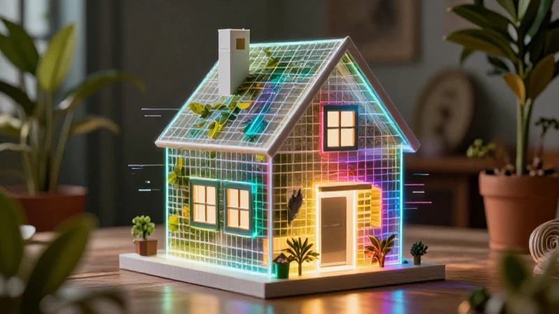 Diseño geométrico moderno de casa mexicana