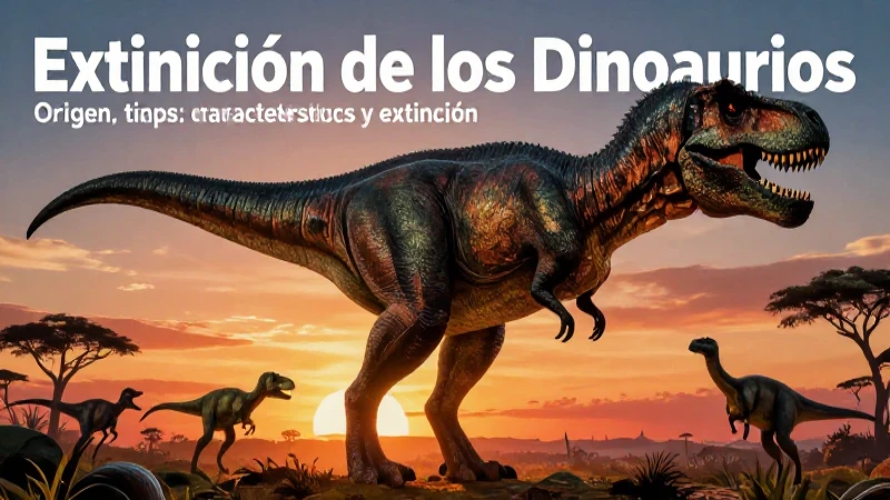Dinosaurios: origen, tipos, características y extinción 5 Dinosaurios: extinción y majestuoso T-Rex