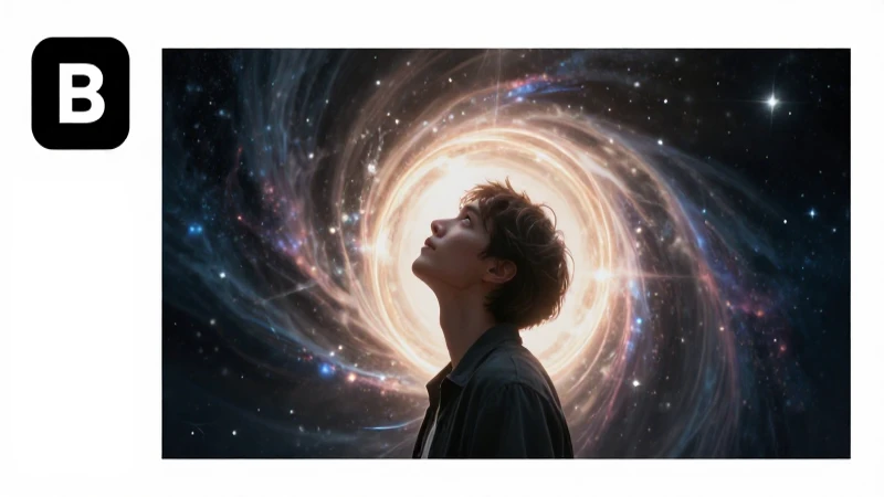 Arte épico: figura contemplando el cosmos