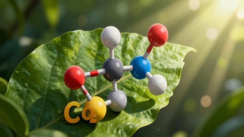 CO2 molecular y naturaleza hiperrealista
