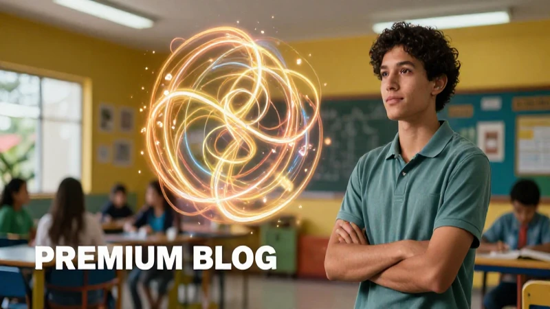 Ilustración educativa vibrante en escuela mexicana