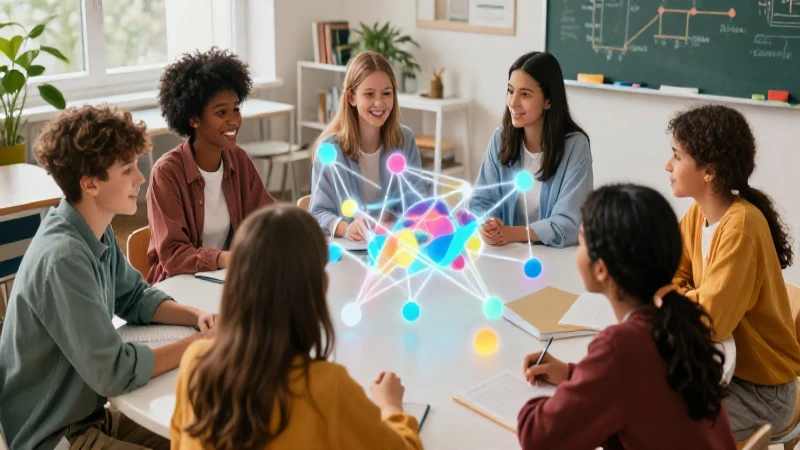 Discusión: Qué es, definición y concepto en detalle 3 Estudiantes discuten ideas con conexiones abstractas