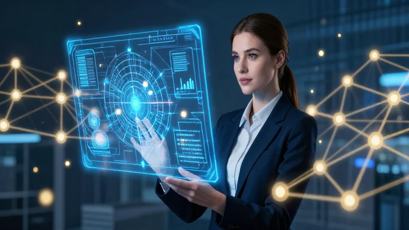 Discusión: Qué es, definición y concepto en detalle 7 Mujer profesional rodeada de red de conocimiento