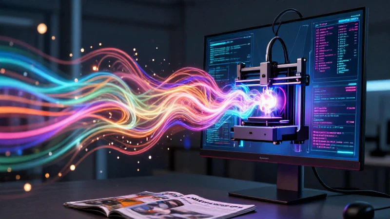 Monitores modernos proyectan datos futuristas con luz dinámica