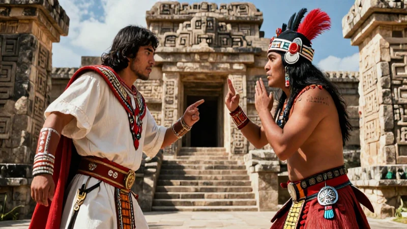 Confrontando visiones: Guerra en Mesoamérica y España 4 Confrontación dramática entre guerrero y conquistador