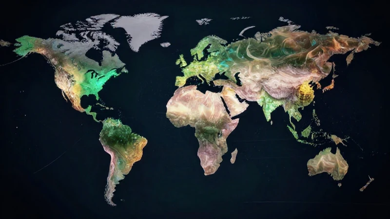 Distribución poblacional global: tendencias y datos reveladores 4 El mapa muestra las tendencias de la población global