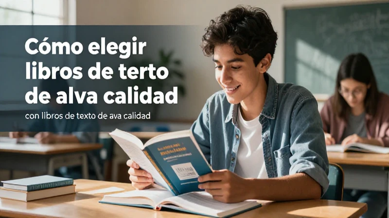 Estudiante aprende con libros de calidad