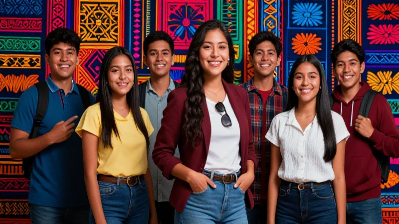 Estudiantes mexicanos felices en portada de revista