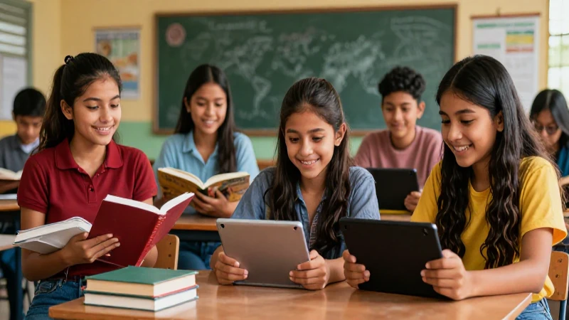 Aprendoencasayenclase: Educación Diversificada en Guatemala 6 Estudiantes guatemaltecos mezclan libros y tecnología