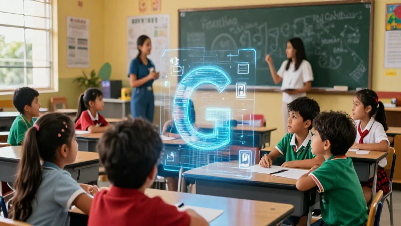 Clase mexicana vibrante con hologramas educativos