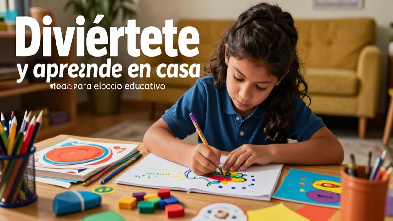 Diviértete y aprende en casa: Ideas para el ocio educativo 3 Aprendizaje creativo en casa con recursos vibrantes