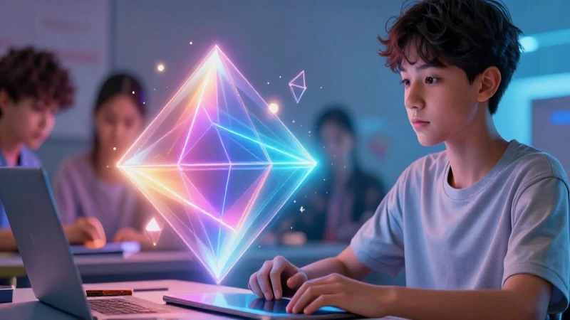 Diseño educativo moderno, vibrante y altamente detallado