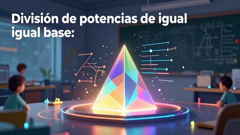División de potencias de igual base: rápida y sencilla guía 3 División de potencias: pasos sencillos y claros