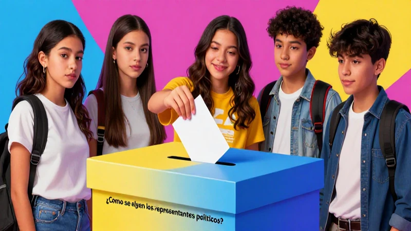 Jóvenes mexicanos votan por sus representantes políticos
