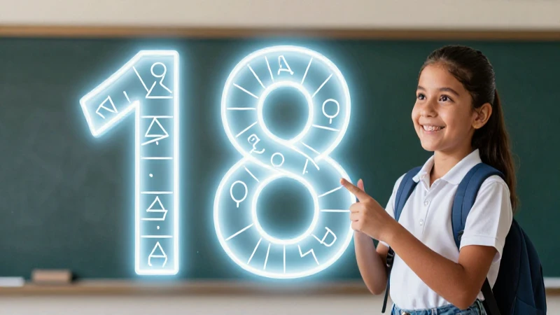 El número 18 es clave en matemáticas para divisibilidad