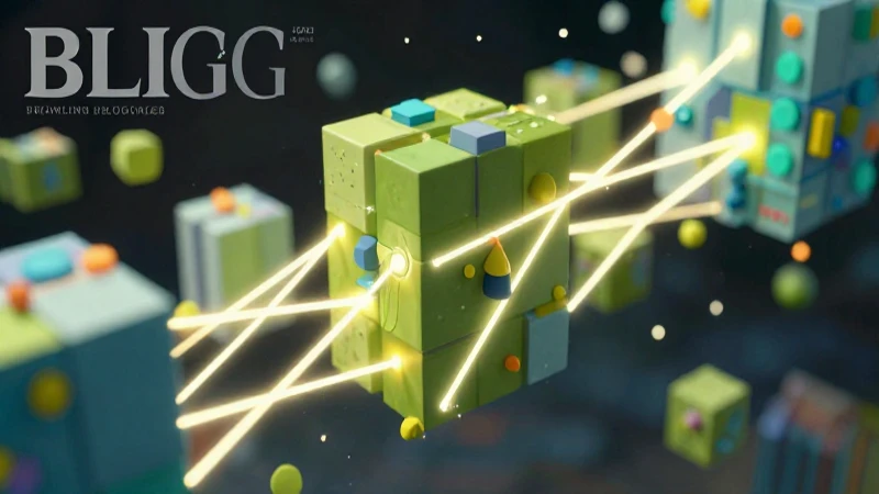 Ilustración 3D geométrica de divisores con líneas interconectadas