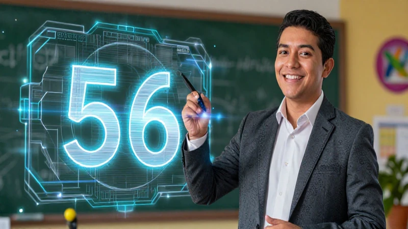 Visualización educativa de divisores de 56