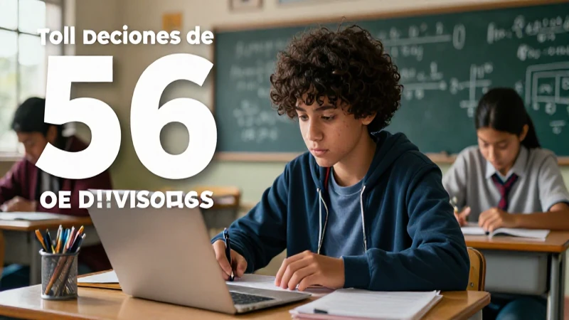 Soluciones de divisores de 56 aquí