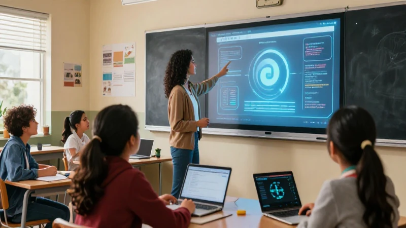 Explora los documentos clave de la Nueva Escuela Mexicana: Educación vanguardista y transformadora 3 Aula mexicana moderna con holograma digital y alta calidad