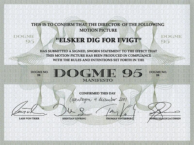 dogmas en el cine definicion y concepto