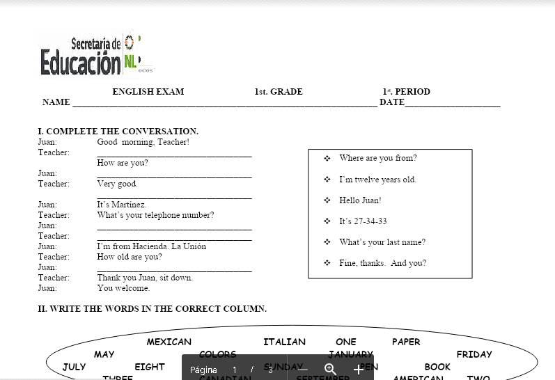 domina el examen ingles 1 secundaria 2022 consejos de