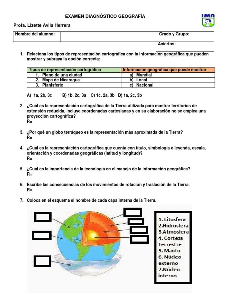 Domina la geografía: Examen secundaria 2T con éxito 2 domina la geografia examen secundaria 2t con