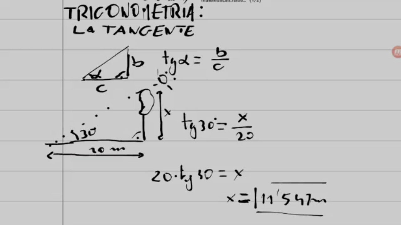 domina la trigonometria aprende a calcular la tangente de un angulo