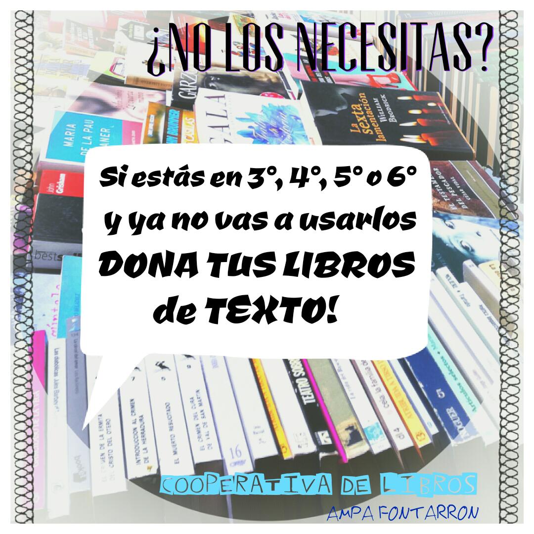 dona tus libros de texto usados y colabora con la educacion