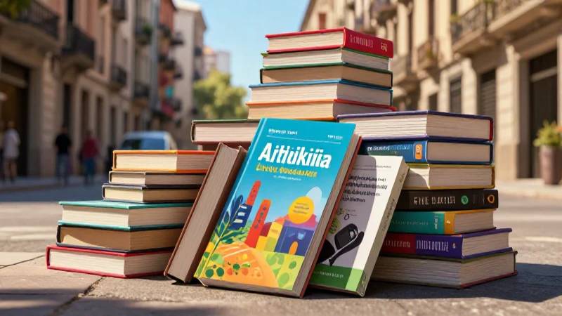 Libros usados vibrantes en Barcelona
