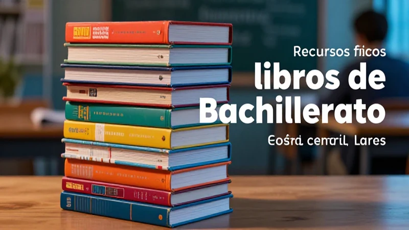   Libros de bachillerato modernos y detallados