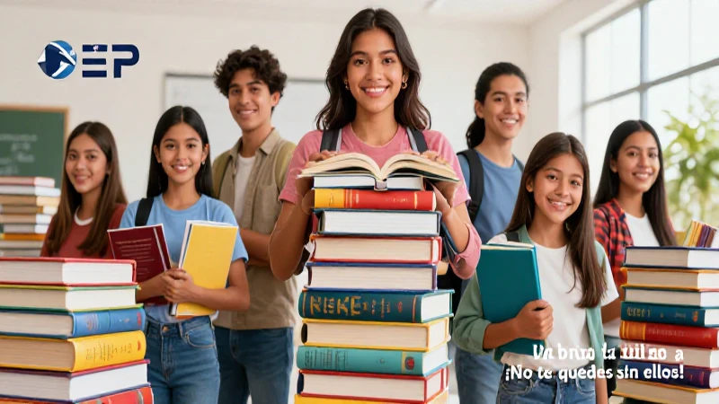 Estudiante mexicano con libros modernos y estética educativa
