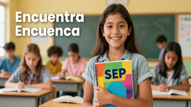 Estudiante mexicano con libros educativos SEP