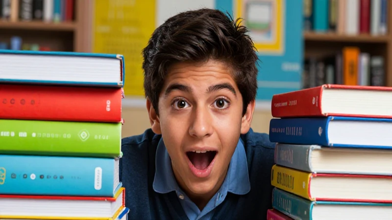 Libros de texto gratis: Guía definitiva para ahorrar en tu educación 4 Estudiante mexicano entusiasta con libros coloridos