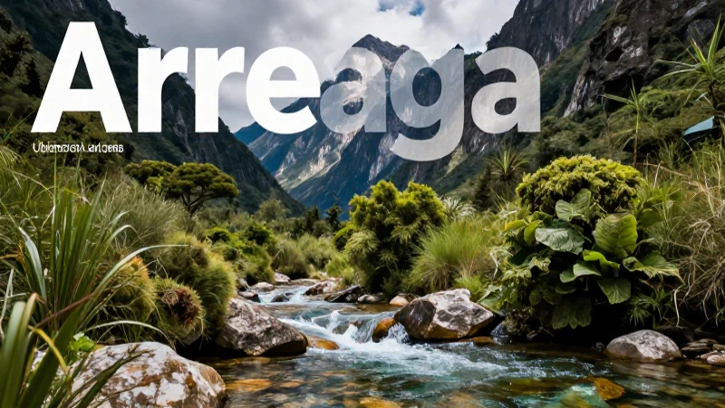 Paisaje vibrante y detallado de Arreaga