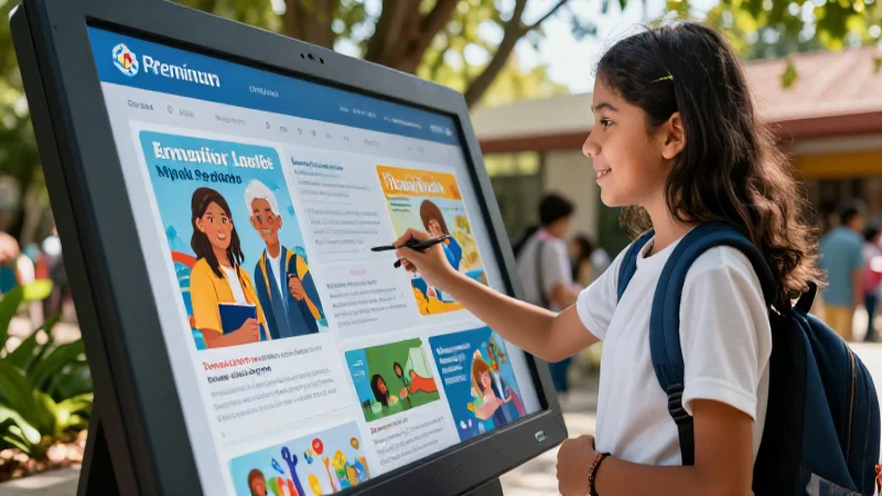 Consigue libros de texto gratis: descubre cómo fácilmente 4 Estudiante sonríe en entorno educativo vibrante