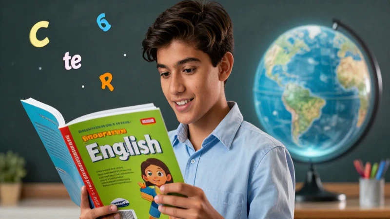 Fácil y efectivo: Domina inglés con libros de la SEP y actividades prácticas 4 Estudiante mexicano inteligente aprende inglés vibrante