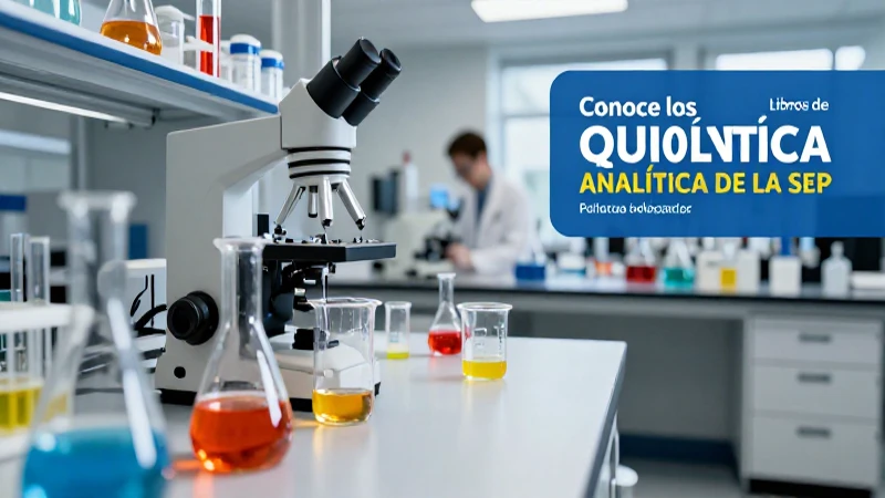 Conoce los mejores libros de química analítica de la SEP: encuentra y aprovecha su contenido 3 Laboratorio químico profesional de la SEP