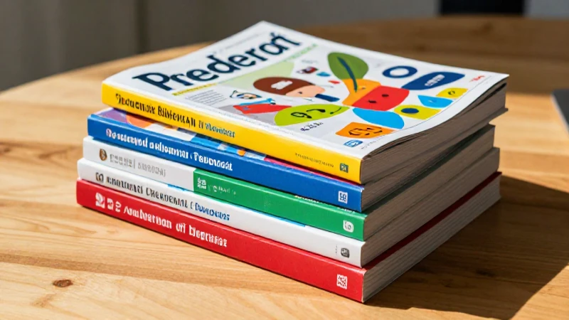 Libros modernos sobre escritorio, estilo revista premium
